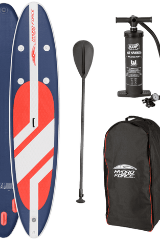 Hydro Force 11 foot Long Tail SUP Large Stand Up Paddleboard Pump Oar