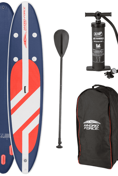 Hydro Force 11 foot Long Tail SUP Large Stand Up Paddleboard Pump Oar