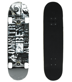 Senmi 7 Plies Maple Double Kick Concave Deck Cool alphabet Grip Tape Skateboard for Primary Intermediate + Free Skateboard Bag