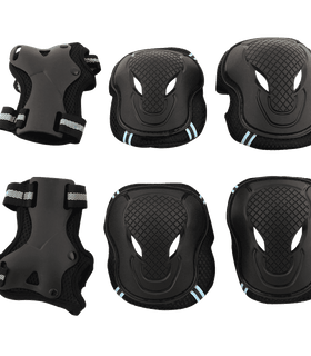 Tera Skateboard Roller Blading Elbow Knee Wrist Protective Safety Gear Pad Guard 6pcs Set Size S M L 2 Color