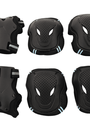 Tera Skateboard Roller Blading Elbow Knee Wrist Protective Safety Gear Pad Guard 6pcs Set Size S M L 2 Color